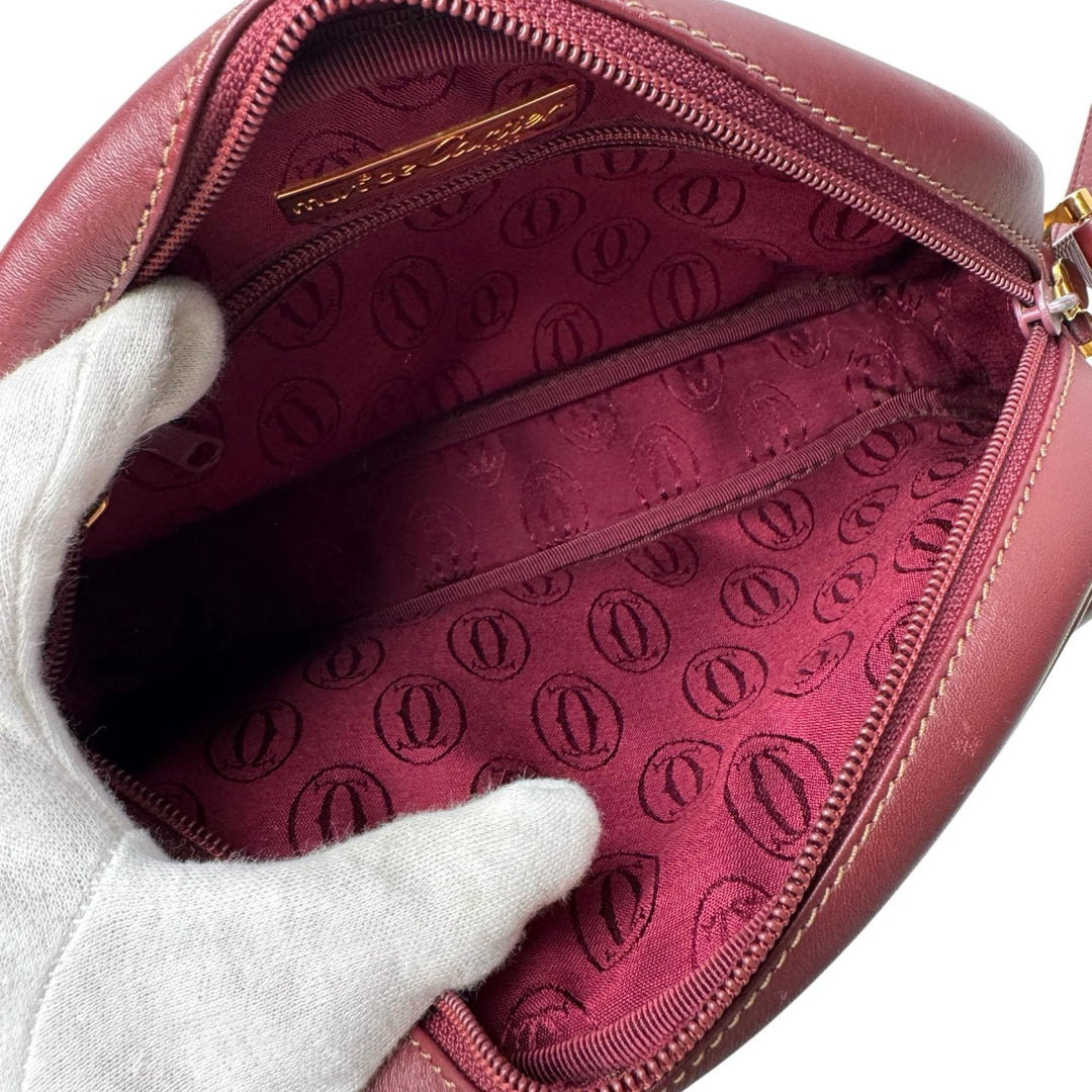 美品 カルティエ Cartier マストライン ショルダーバッグ 斜めがけ クロスボディ レディース