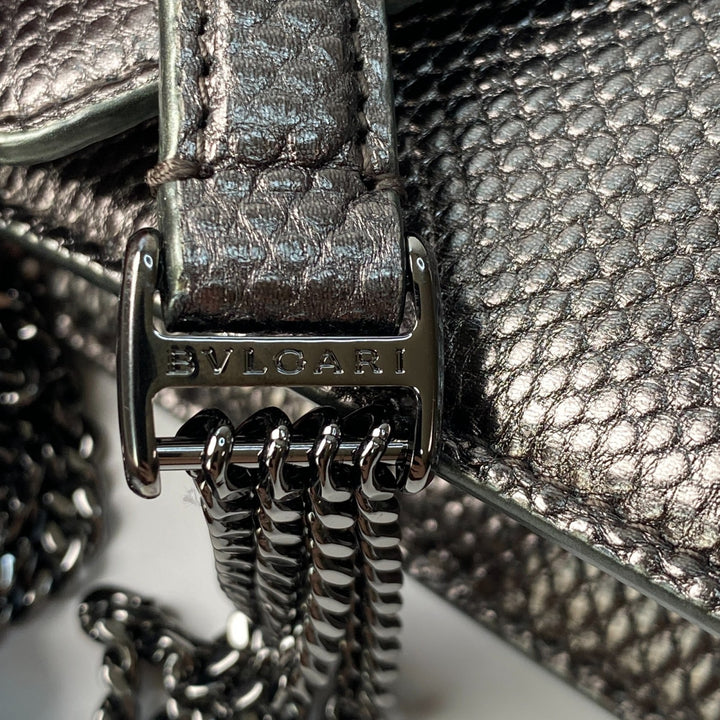 美品 ブルガリ BVLGARI レディース モルテンカルングチェーン ショルダーバッグ セルペンティ