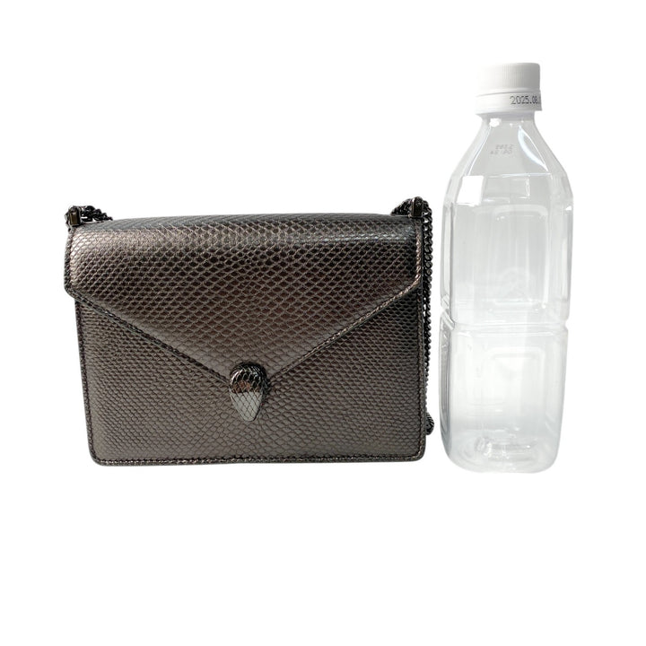 美品 ブルガリ BVLGARI レディース モルテンカルングチェーン ショルダーバッグ セルペンティ