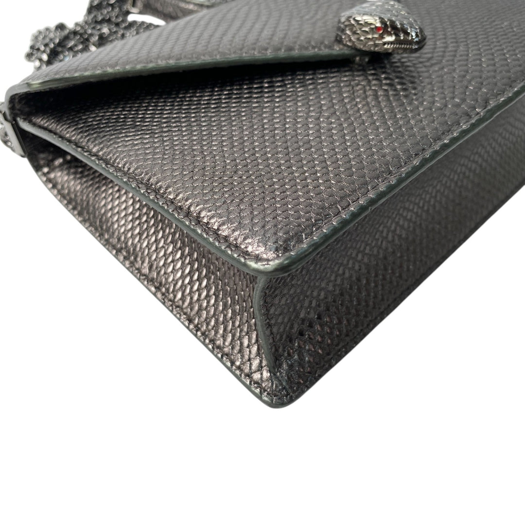 美品 ブルガリ BVLGARI レディース モルテンカルングチェーン ショルダーバッグ セルペンティ