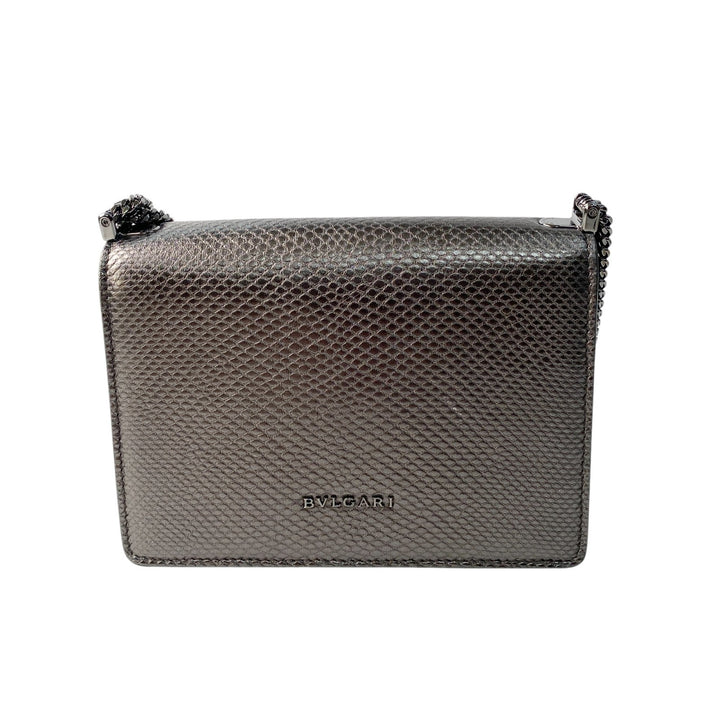 美品 ブルガリ BVLGARI レディース モルテンカルングチェーン ショルダーバッグ セルペンティ