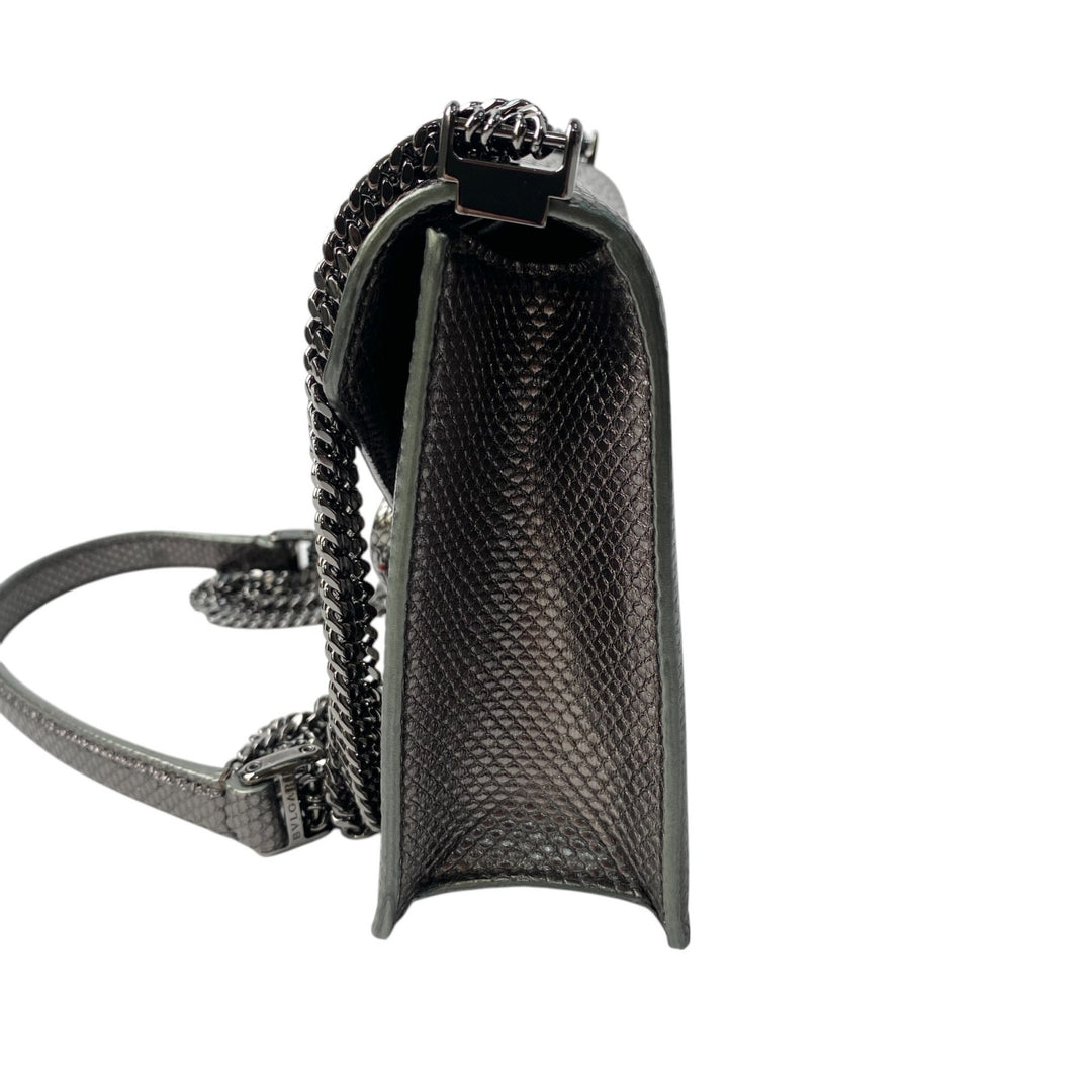 美品 ブルガリ BVLGARI レディース モルテンカルングチェーン ショルダーバッグ セルペンティ