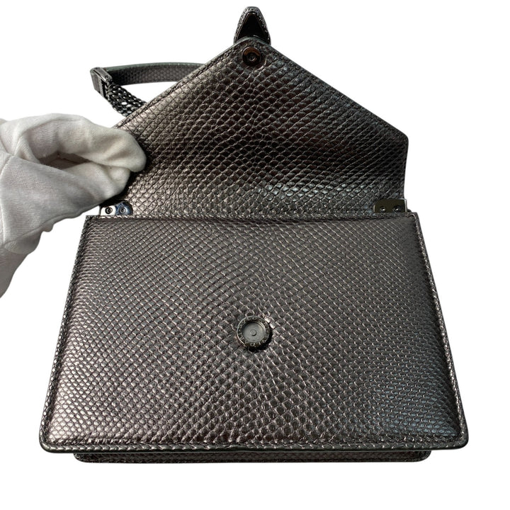 美品 ブルガリ BVLGARI レディース モルテンカルングチェーン ショルダーバッグ セルペンティ