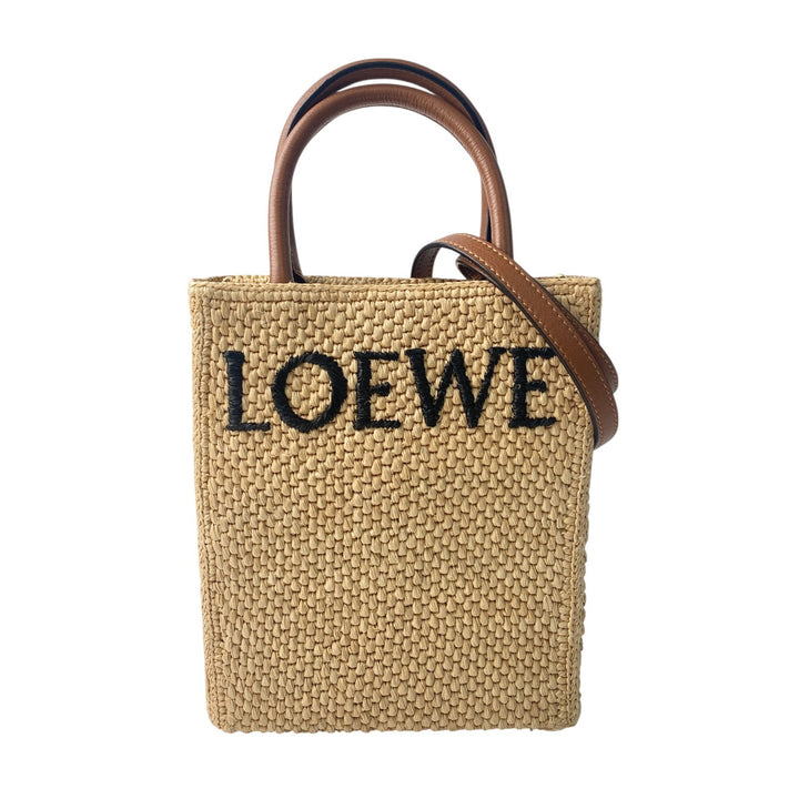 ロエベ LOEWE レディース スタンダード A5 トートバッグ ミニ ショルダーバッグ ラフィア 斜めがけ クロスボディ