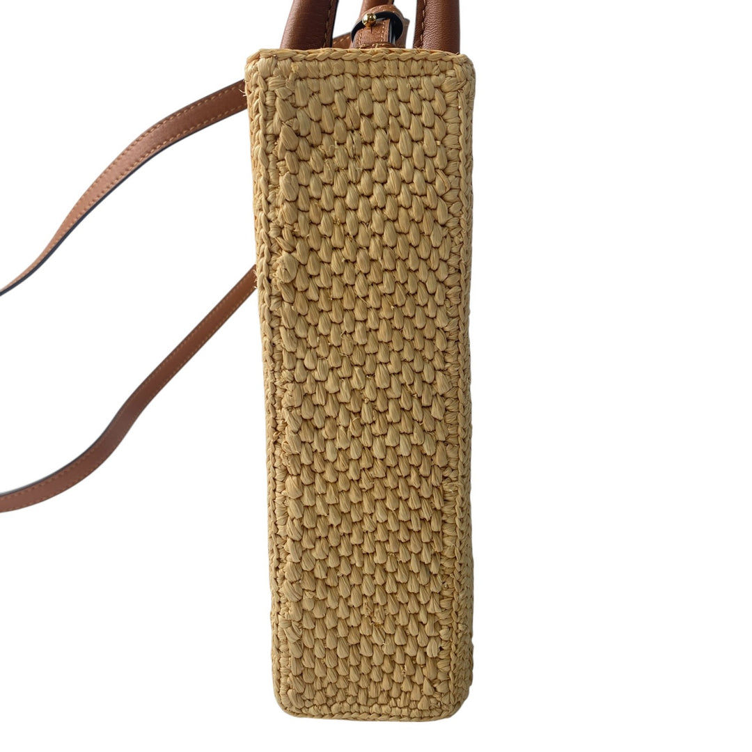 ロエベ LOEWE レディース スタンダード A5 トートバッグ ミニ ショルダーバッグ ラフィア 斜めがけ クロスボディ
