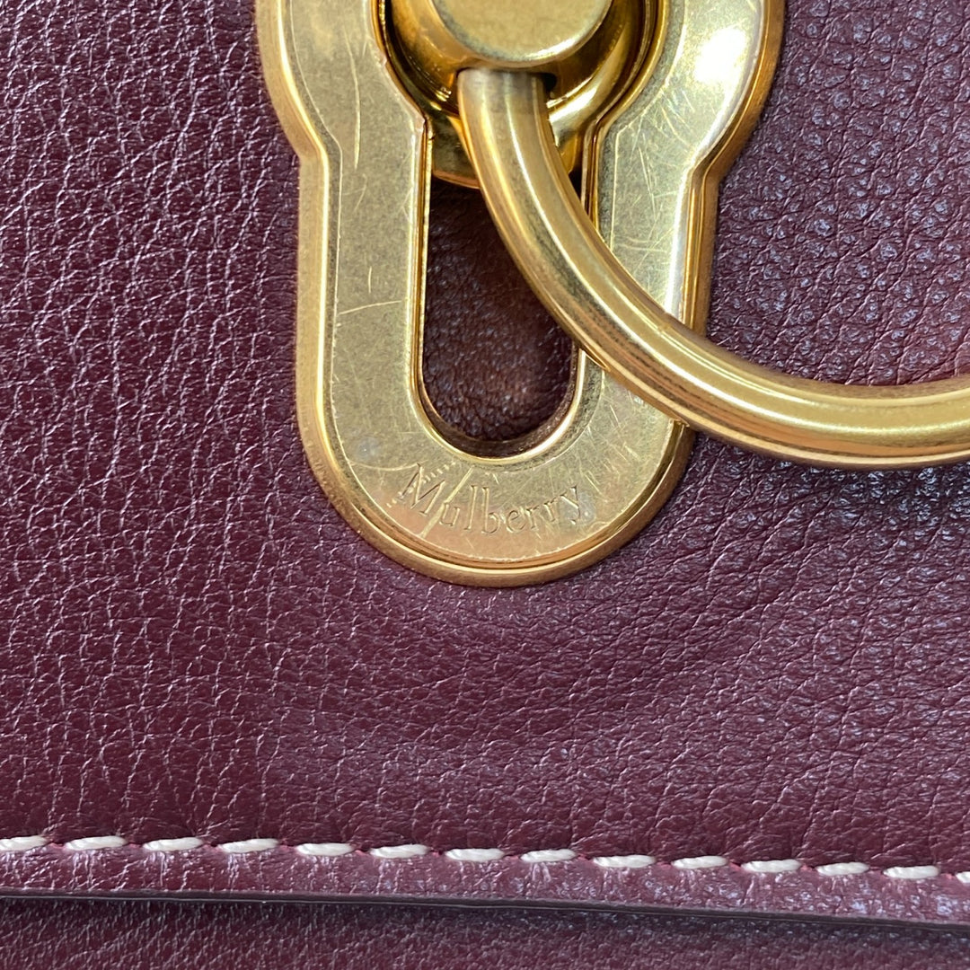 美品 マルベリー Mulberry レディース スモール アンバリー サッチェル ショルダーバッグ 斜めがけ クロスボディ