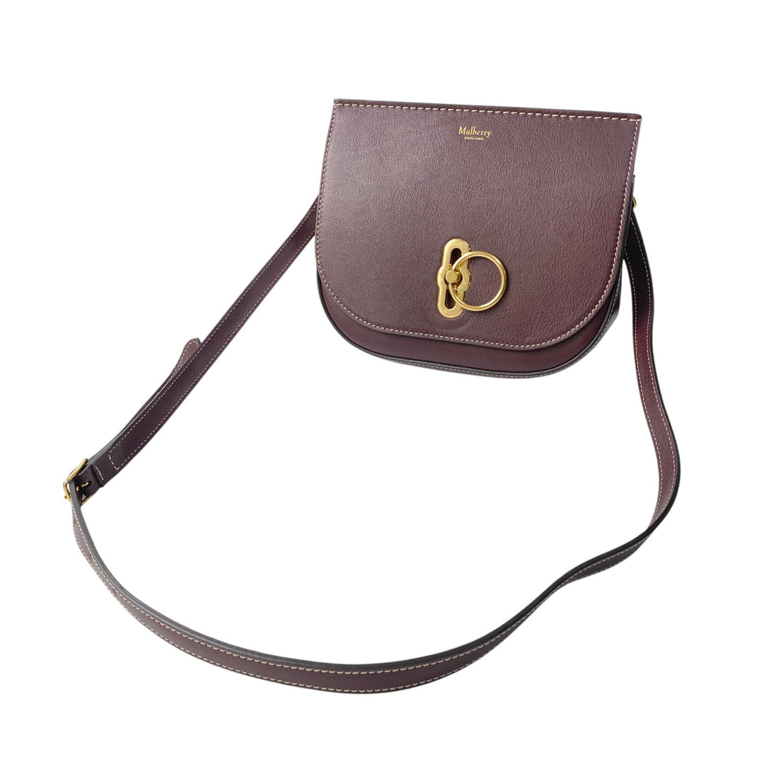 美品 マルベリー Mulberry レディース スモール アンバリー サッチェル ショルダーバッグ 斜めがけ クロスボディ