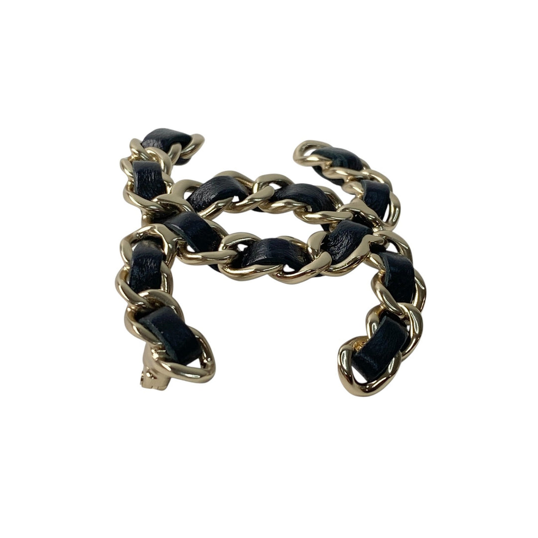 未使用 シャネル CHANEL レディース ココマーク ブローチ チェーンモチーフ A96202