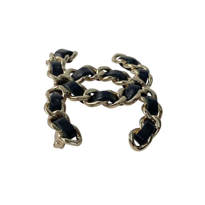 未使用 シャネル CHANEL レディース ココマーク ブローチ チェーンモチーフ A96202