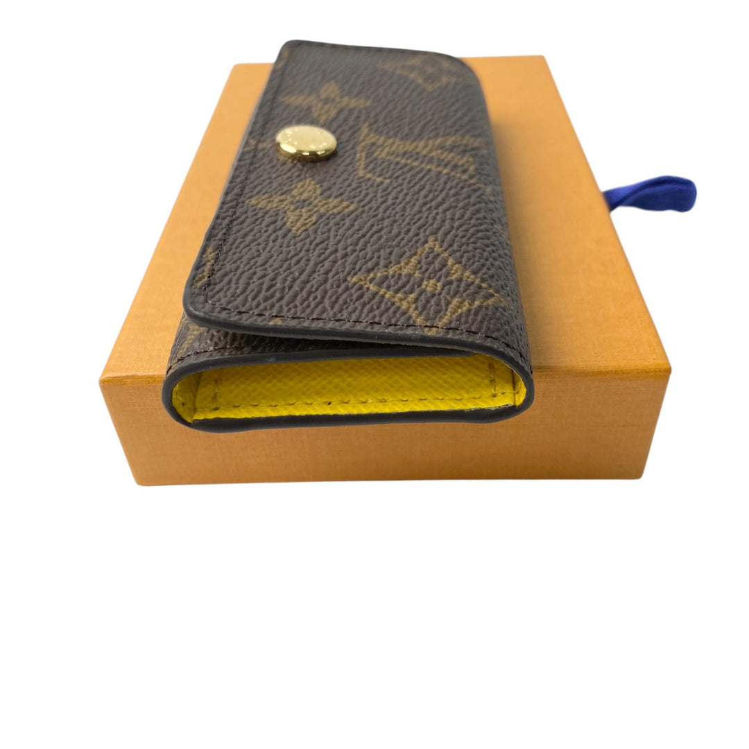 未使用 ルイ ヴィトン LOUIS VUITTON レディース モノグラム ジョーヌ ミュルティクレ 4連 キーケース RFID