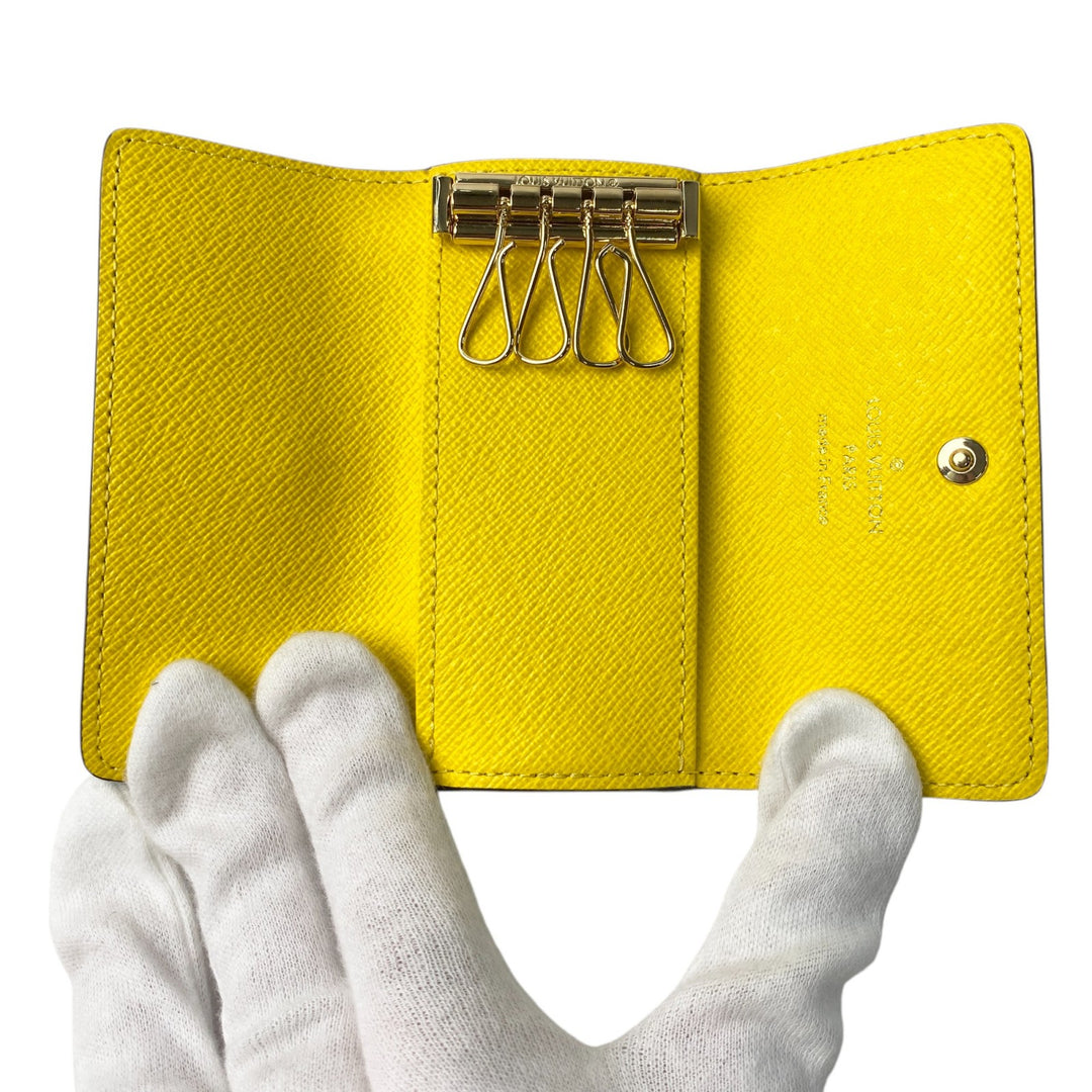 未使用 ルイ ヴィトン LOUIS VUITTON レディース モノグラム ジョーヌ ミュルティクレ 4連 キーケース RFID