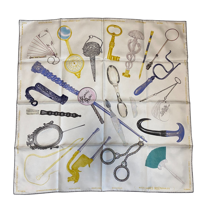 新品 タグ付き エルメス HERMES カレ90 切っても切れない仲間 レディース