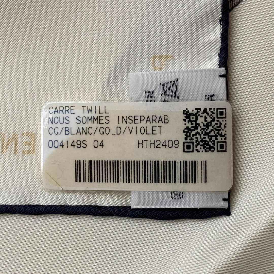 新品 タグ付き エルメス HERMES カレ90 切っても切れない仲間 レディース