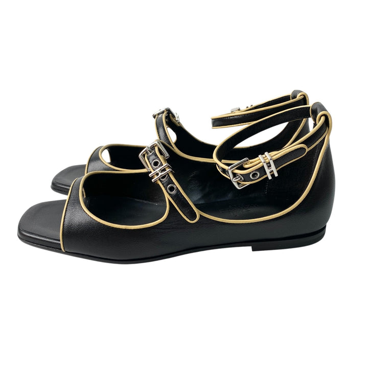 定価22.6万 新品 エルメス HERMES レディース サンダル クリステン 35 黒