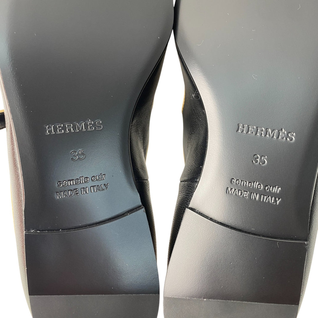 定価22.6万 新品 エルメス HERMES レディース サンダル クリステン 35 黒