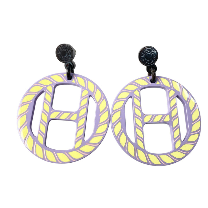 未使用 エルメス HERMES レディース Hエキップ セリエ ノーティック ピアス