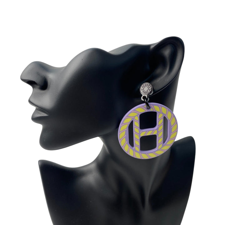 未使用 エルメス HERMES レディース Hエキップ セリエ ノーティック ピアス