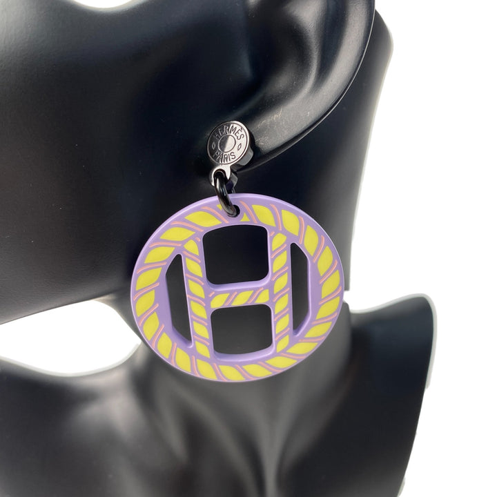 未使用 エルメス HERMES レディース Hエキップ セリエ ノーティック ピアス