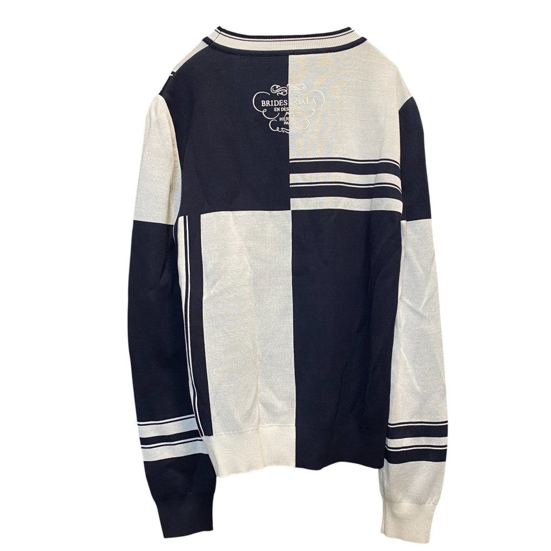 未使用 HERMES ニット セーター 36 無秩序 フィネス インターシャ　レディース