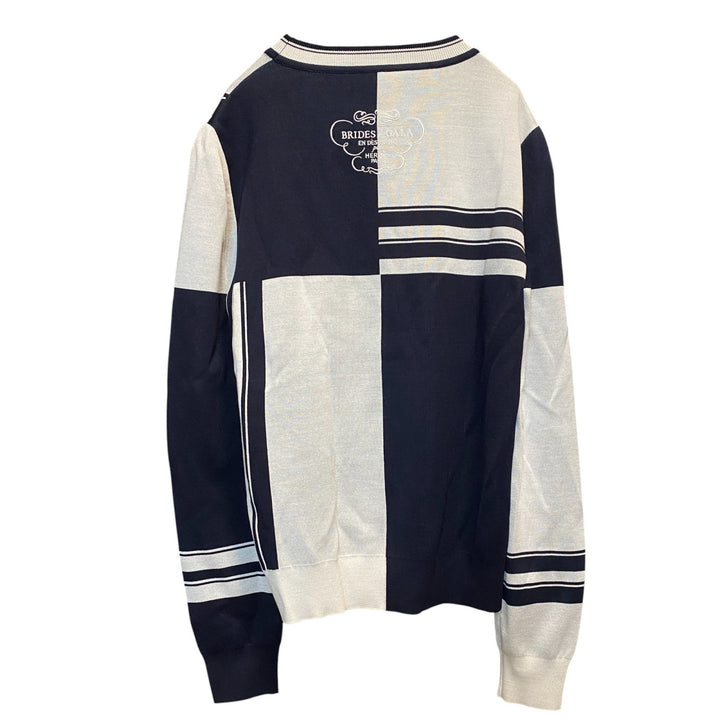 未使用 HERMES ニット セーター 36 無秩序 フィネス インターシャ　レディース