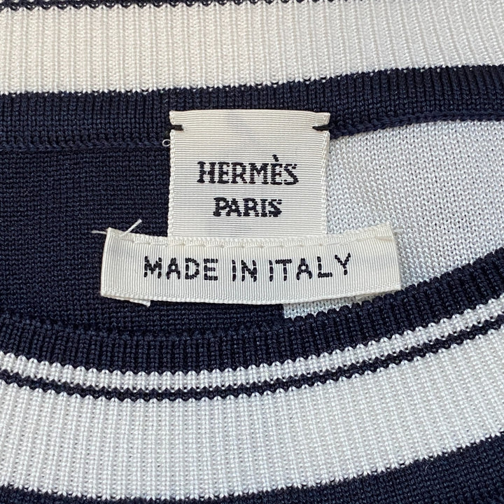 未使用 HERMES ニット セーター 36 無秩序 フィネス インターシャ　レディース