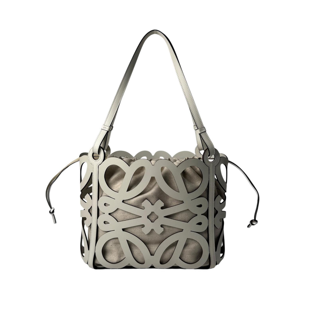 美品 ロエベ LOEWE アナグラム カットアウト トートバッグ レディース