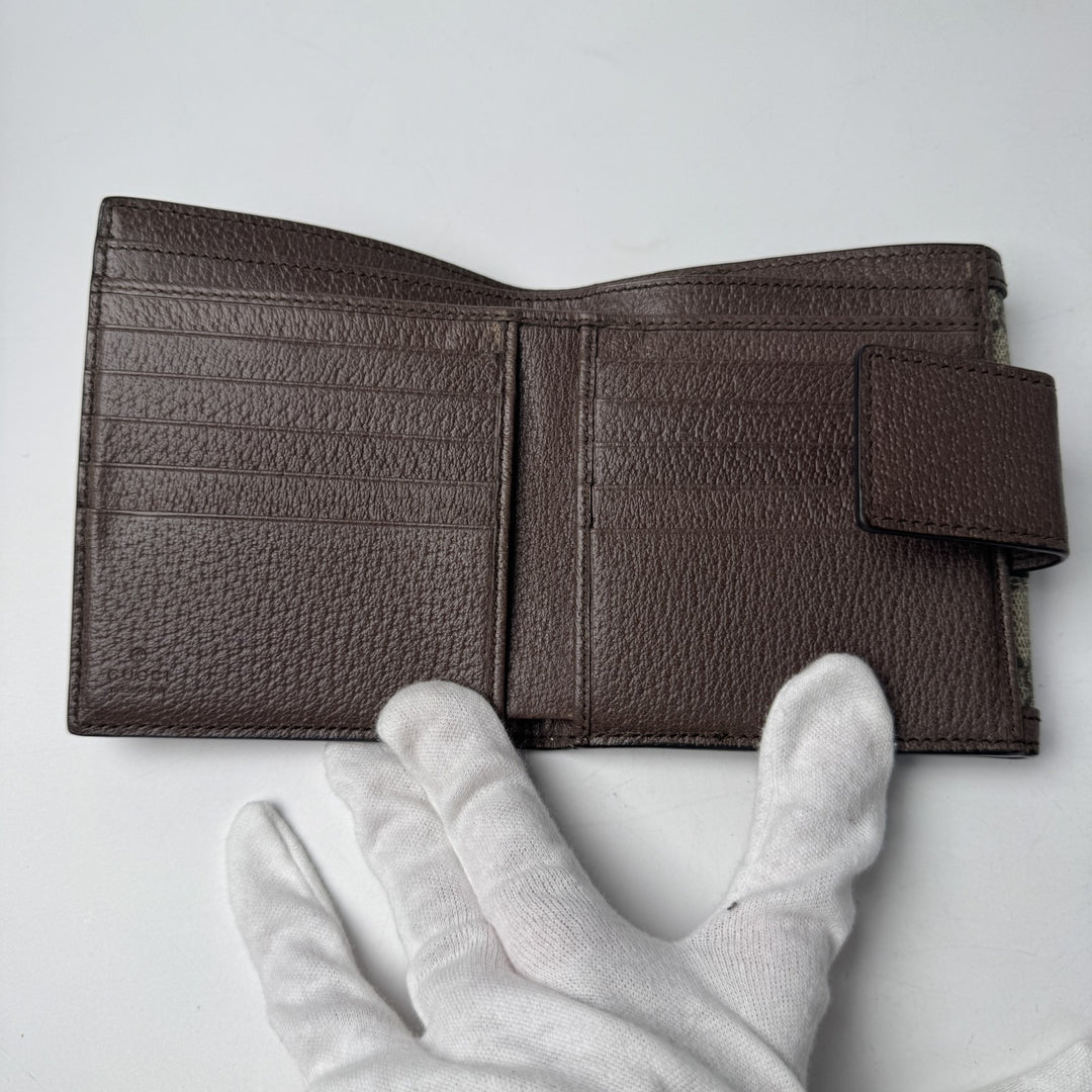 美品 グッチ GUCCI GGスプリーム コンパクトウォレット 523173 レディース