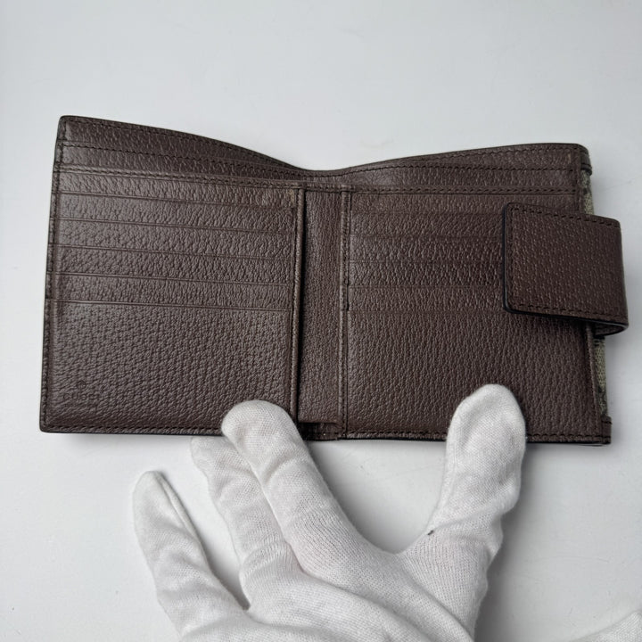美品 グッチ GUCCI GGスプリーム コンパクトウォレット 523173 レディース