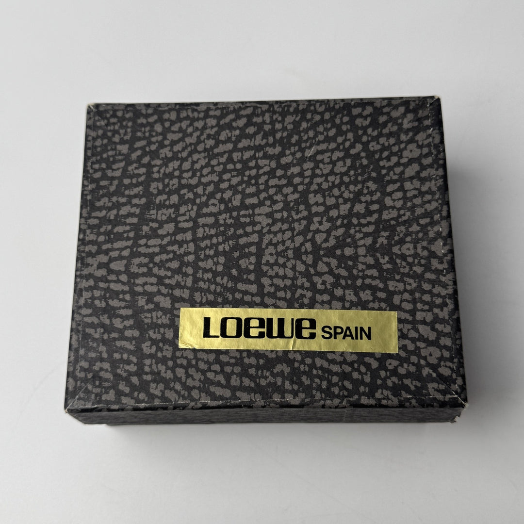ロエベ LOEWE アナグラム スエード コインケース がま口 ビンテージ レディース
