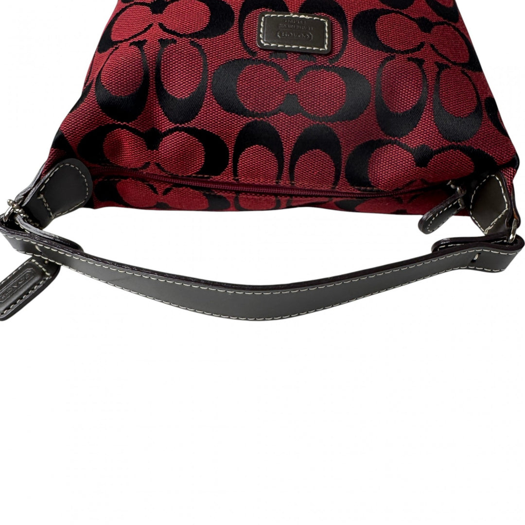 美品 コーチ COACH ハンドバッグ ポーチ シグネチャー アクセサリーポーチ レディース