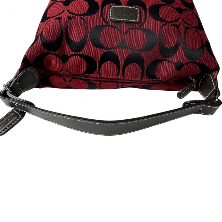 美品 コーチ COACH ハンドバッグ ポーチ シグネチャー アクセサリーポーチ レディース