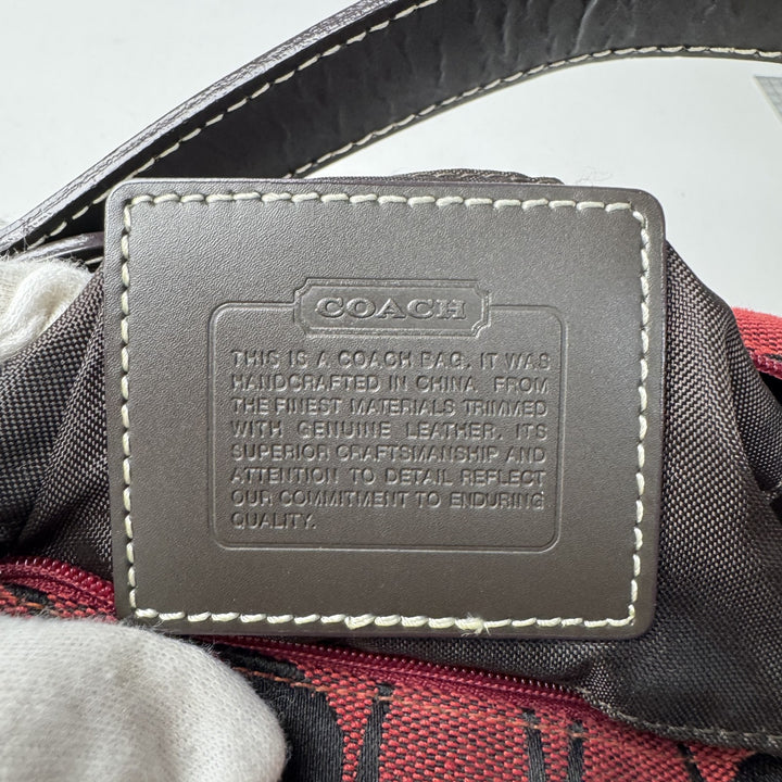 美品 コーチ COACH ハンドバッグ ポーチ シグネチャー アクセサリーポーチ レディース