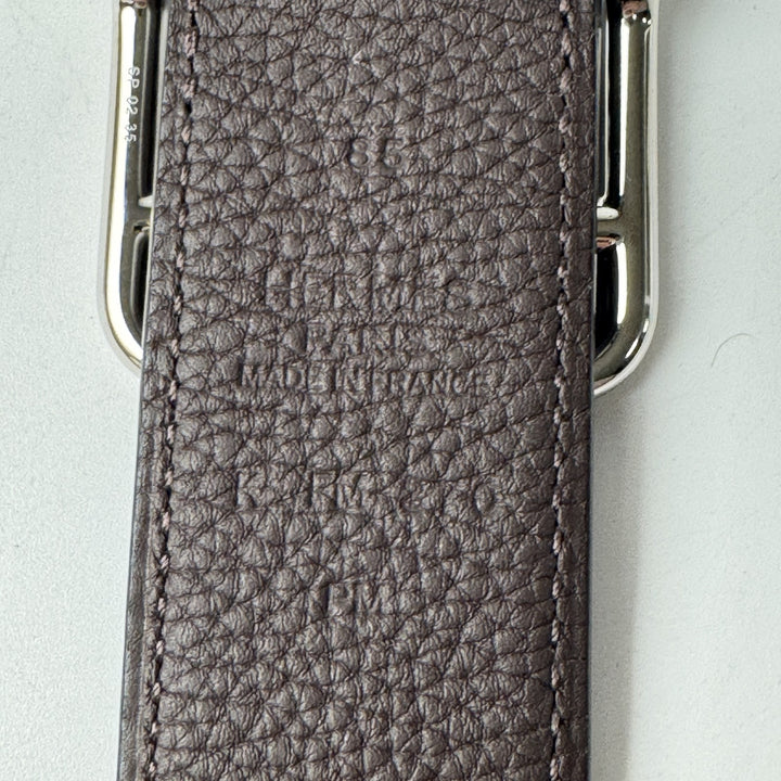 美品 エルメス HERMES ケープコッド リバーシブル ベルト 85 K刻印 メンズ
