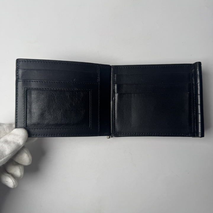 サンローラン Saint Laurent クロコ型押し 三つ折り マネークリップ メンズ