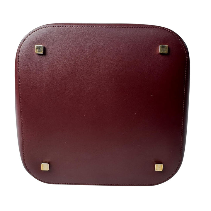 美品 カルティエ Cartier マストC ワンショルダーバッグ バケツ型 バケット ボルドー レディース