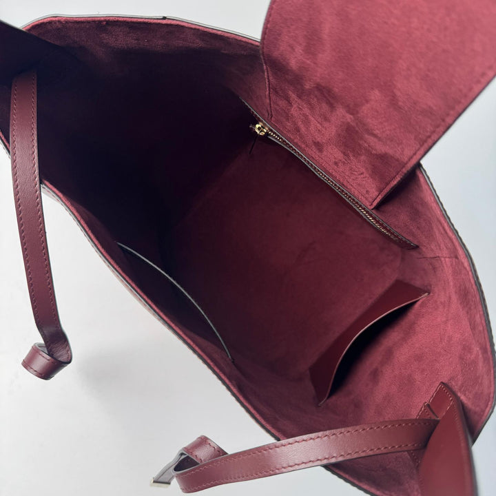 美品 カルティエ Cartier マストC ワンショルダーバッグ バケツ型 バケット ボルドー レディース
