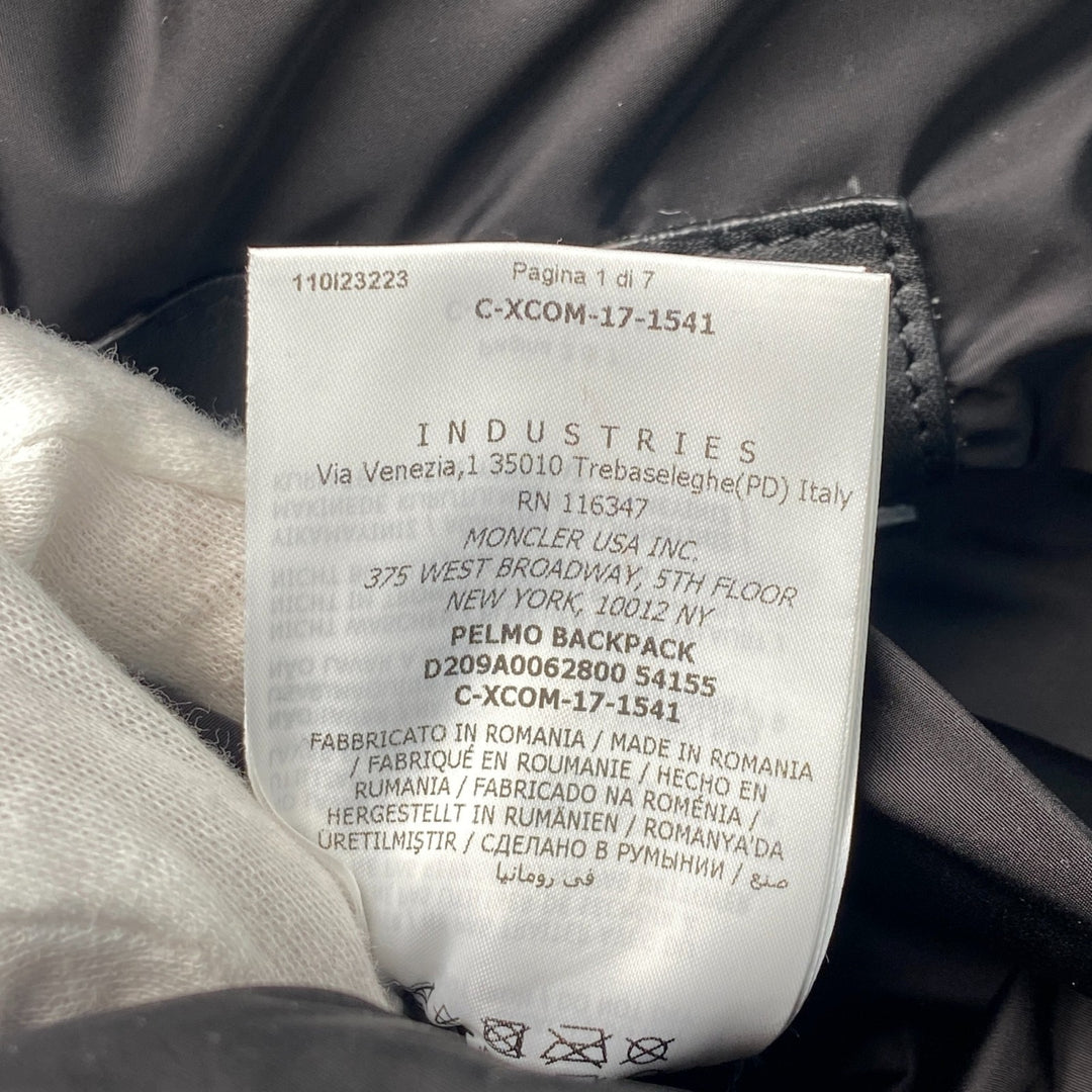 モンクレール MONCER メンズ ナイロン バックパック ナイロン PELMO