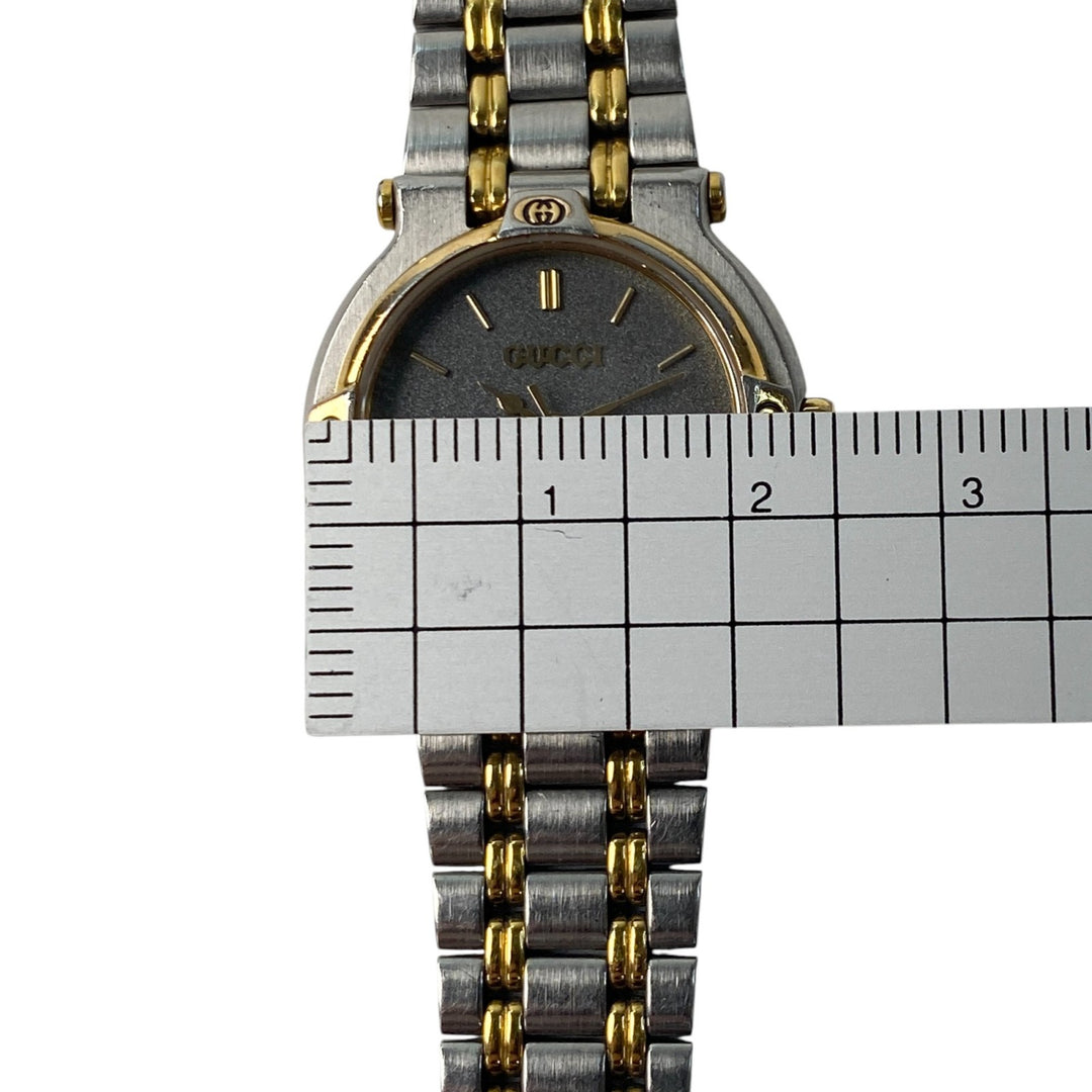 グッチ GUCCI レディース 9000L 腕時計 クォーツ コンビ シルバー ゴールド