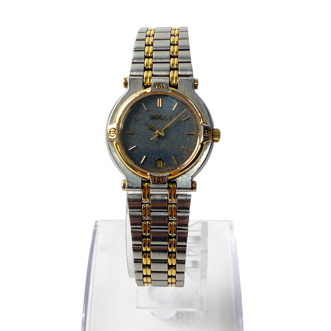 グッチ GUCCI レディース 9000L 腕時計 クォーツ コンビ シルバー ゴールド