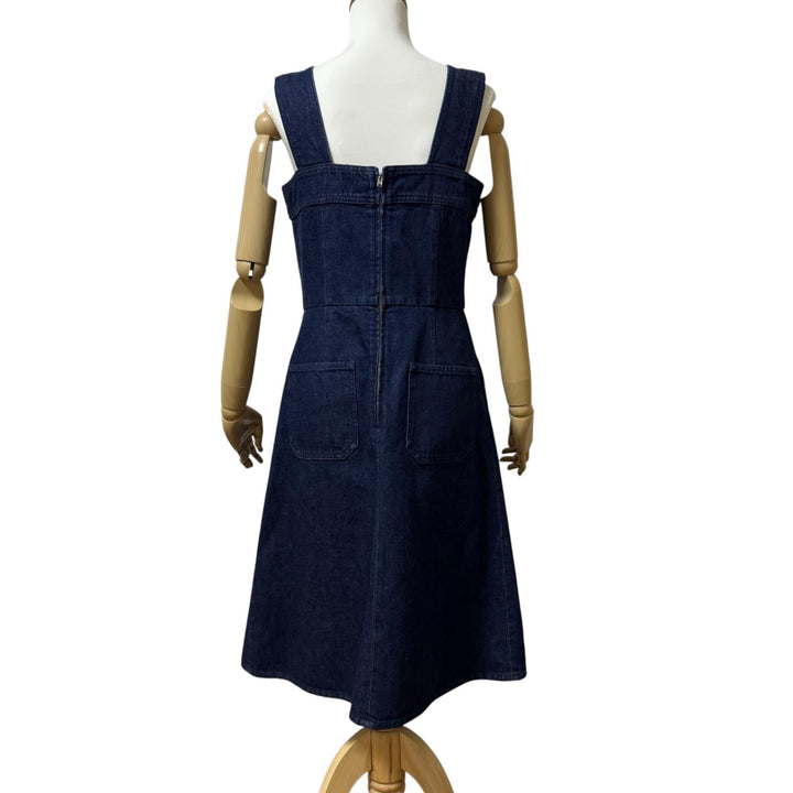 未使用 グッチ GUCCI レースアップ デニムワンピース 748630 #42 レディース