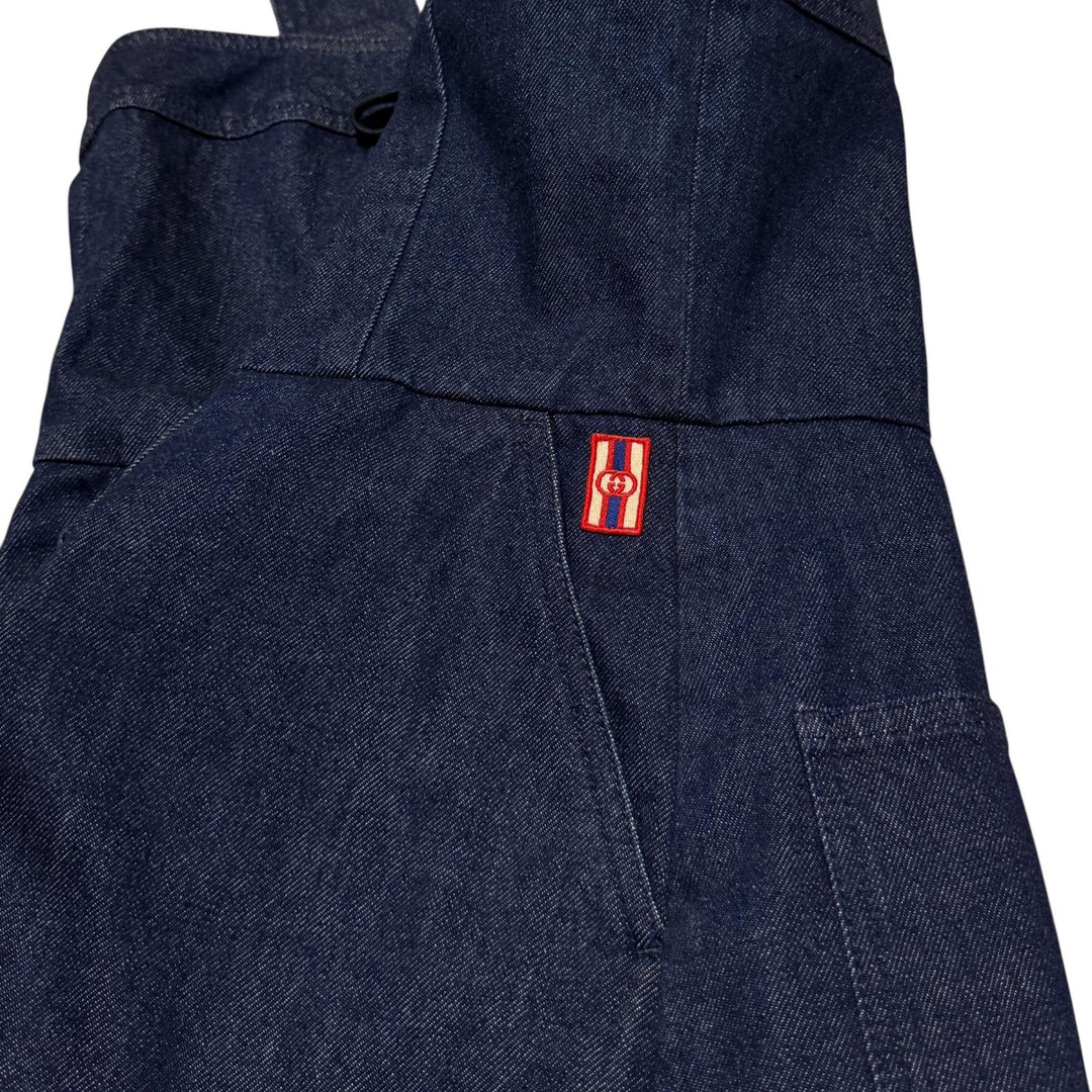 未使用 グッチ GUCCI レースアップ デニムワンピース 748630 #42 レディース