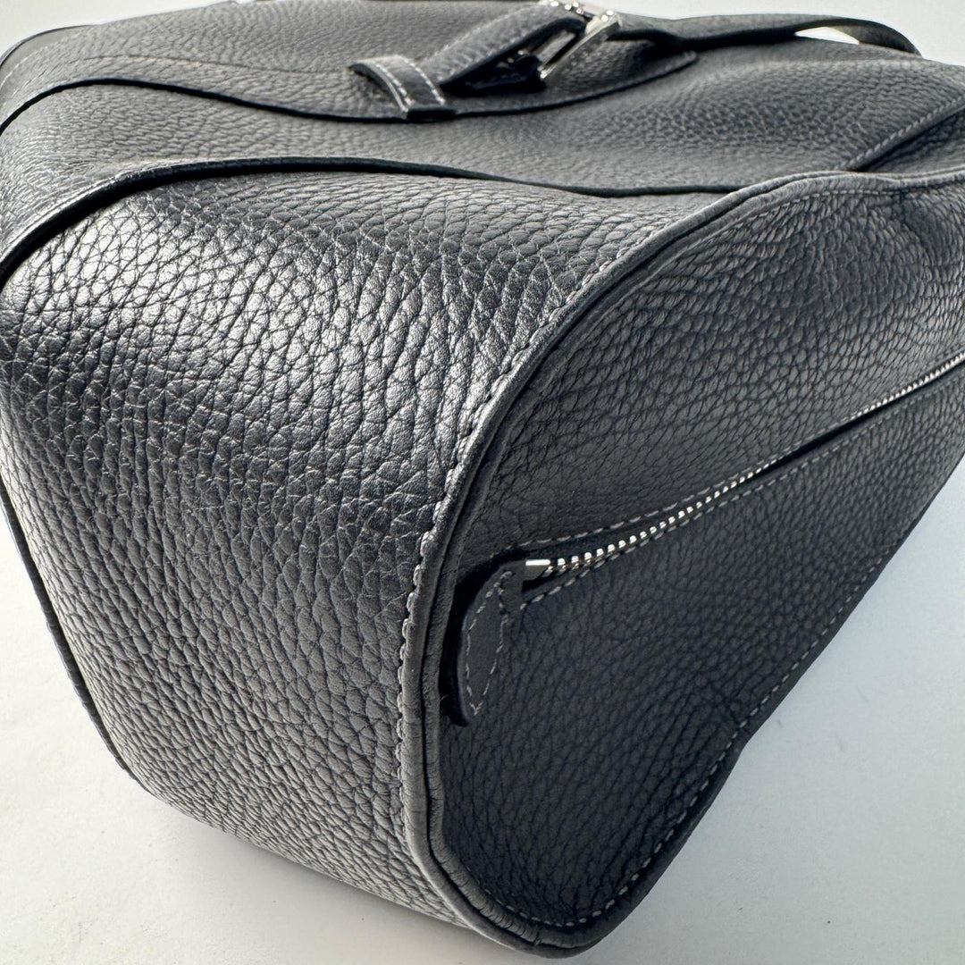 美品 ロエベ LOEWE センダ ラージ ハンドバッグ レザー ブラック レディース