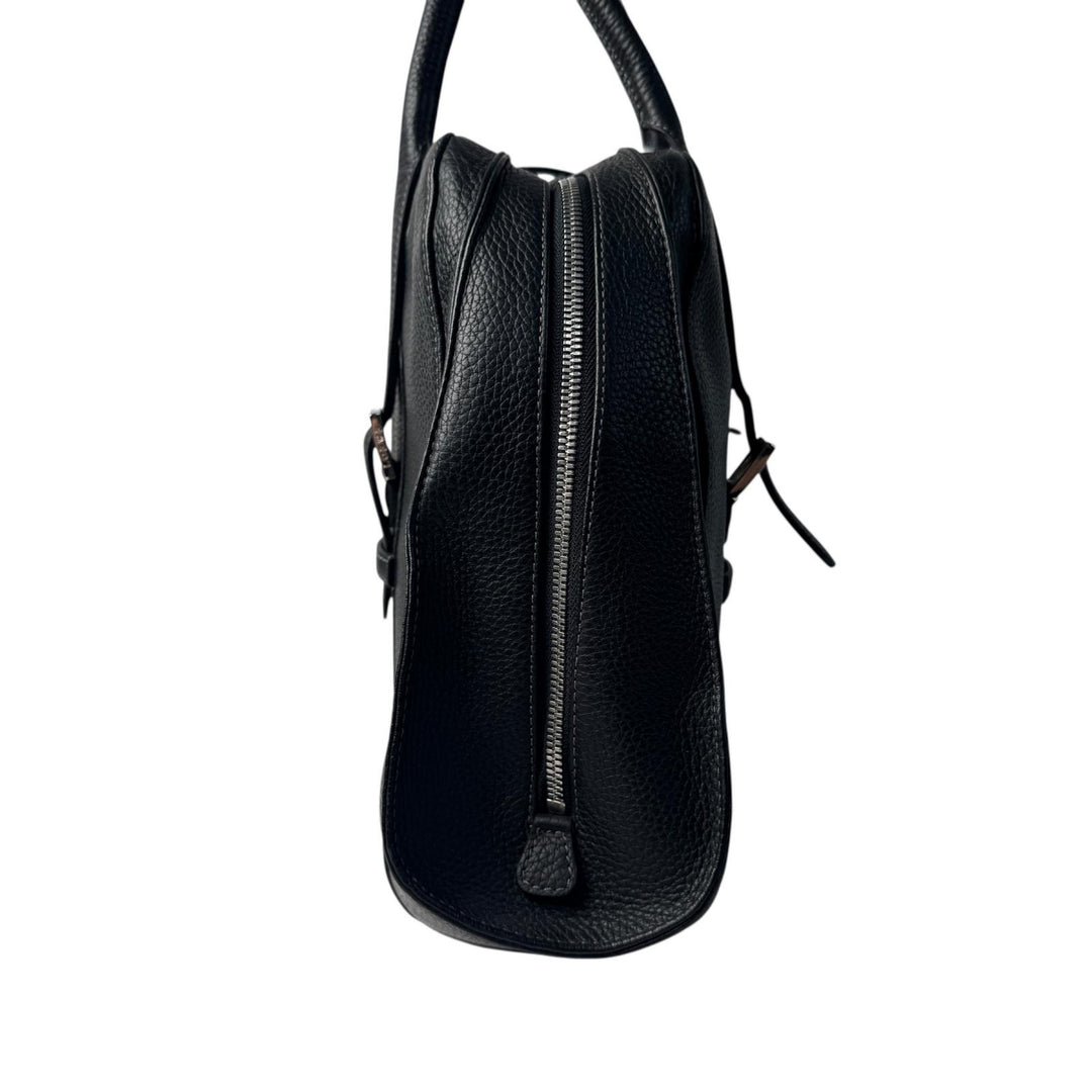 美品 ロエベ LOEWE センダ ラージ ハンドバッグ レザー ブラック レディース