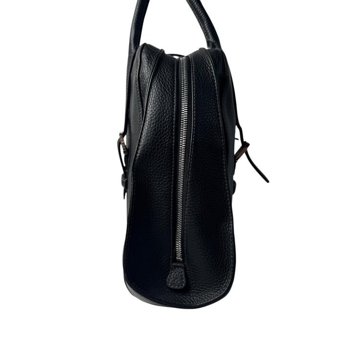 美品 ロエベ LOEWE センダ ラージ ハンドバッグ レザー ブラック レディース
