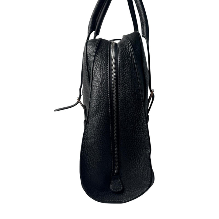 美品 ロエベ LOEWE センダ ラージ ハンドバッグ レザー ブラック レディース