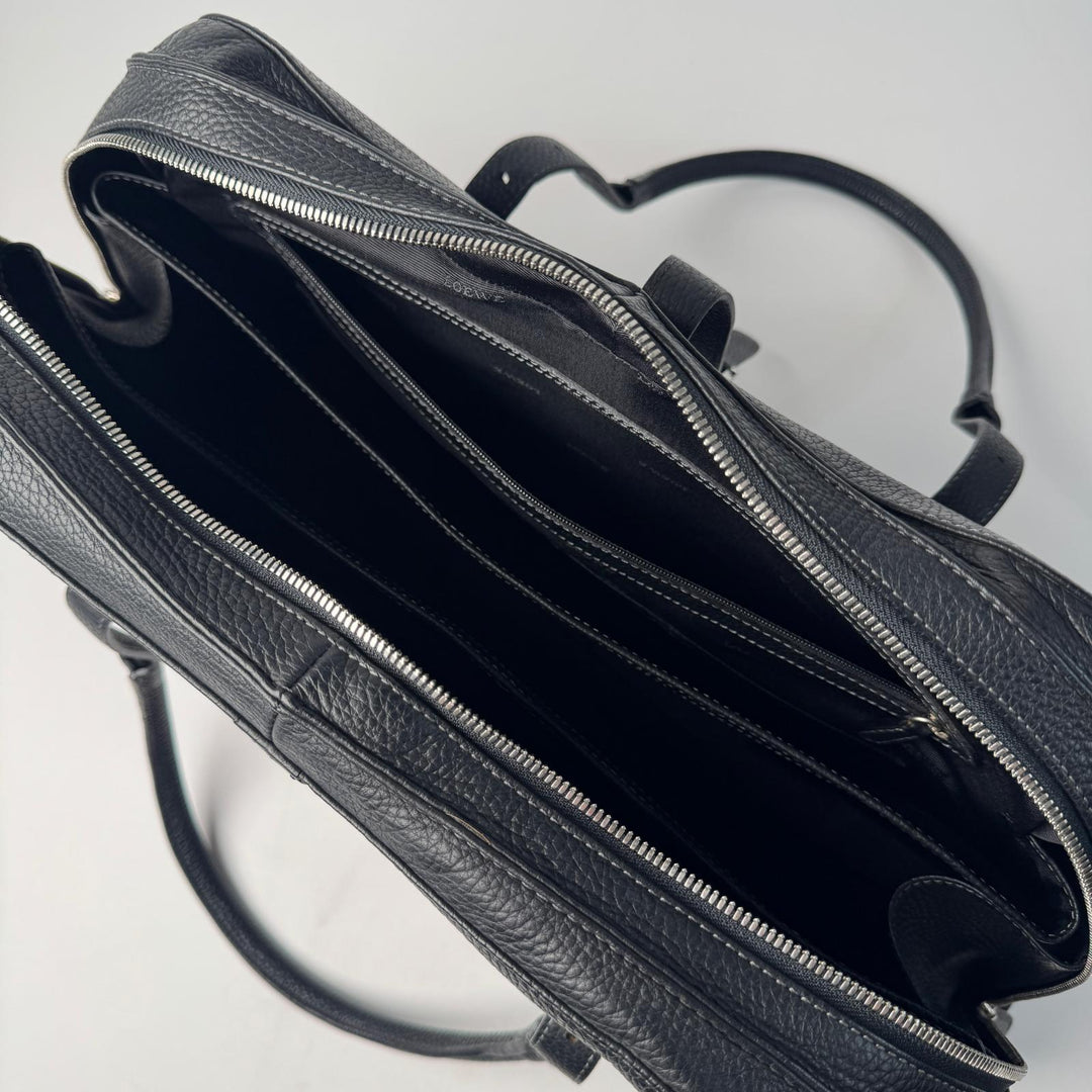 美品 ロエベ LOEWE センダ ラージ ハンドバッグ レザー ブラック レディース