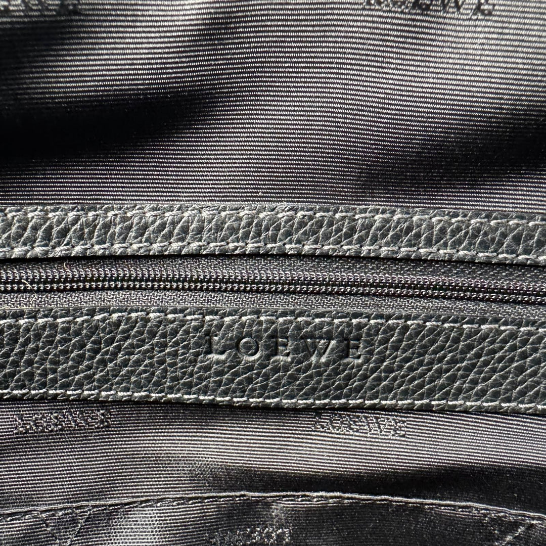 美品 ロエベ LOEWE センダ ラージ ハンドバッグ レザー ブラック レディース