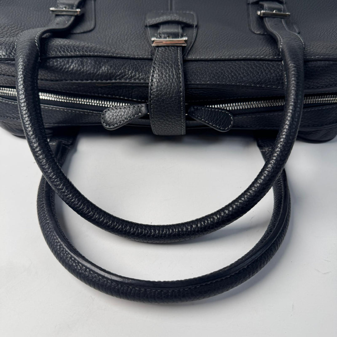 美品 ロエベ LOEWE センダ ラージ ハンドバッグ レザー ブラック レディース