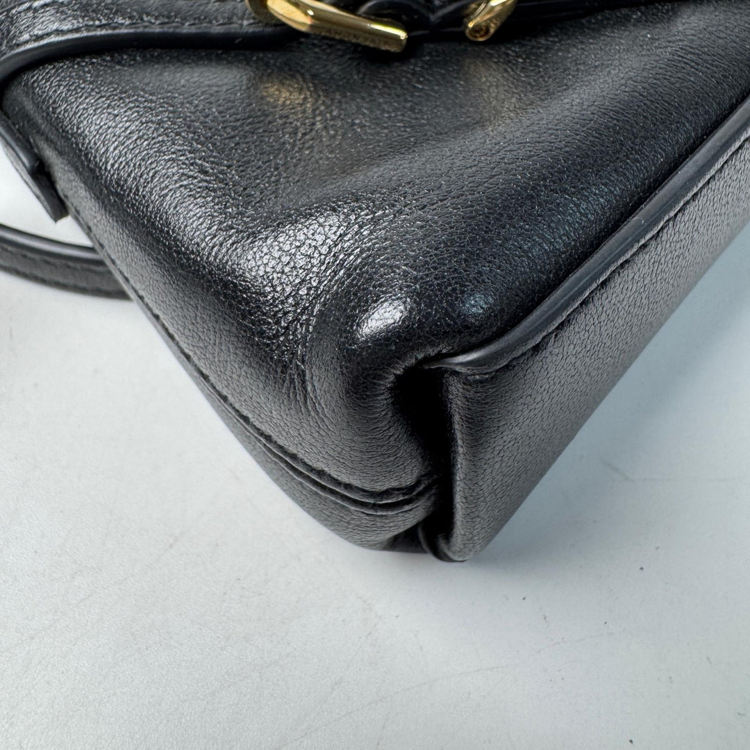 美品 ジバンシィ Givenchy ナノ ヴォワイユー 2way ハンドバッグ ショルダーバッグ 黒 AL C 0265 斜めがけ クロスボディ レディース