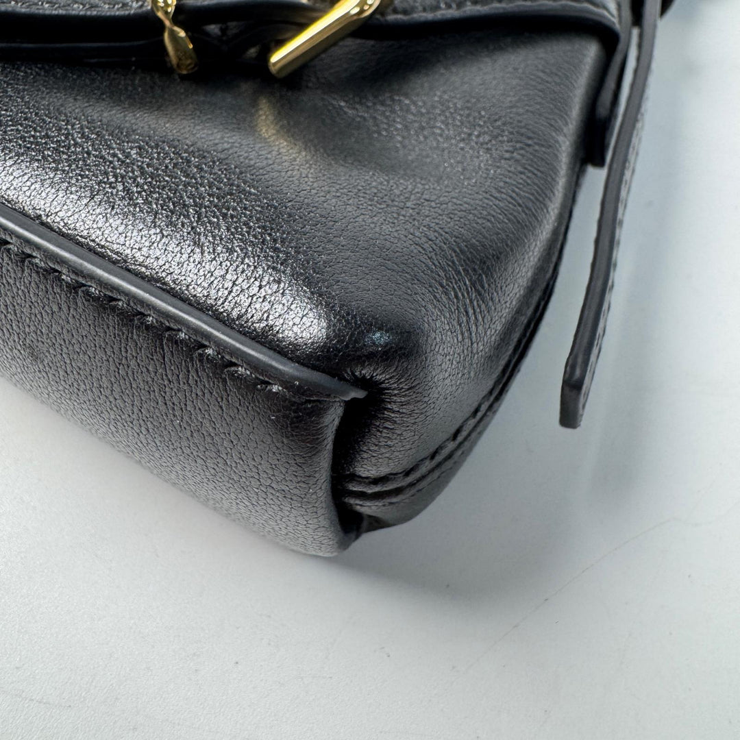 美品 ジバンシィ Givenchy ナノ ヴォワイユー 2way ハンドバッグ ショルダーバッグ 黒 AL C 0265 斜めがけ クロスボディ レディース